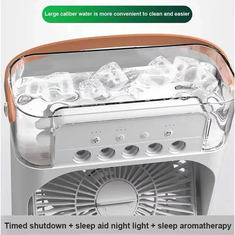 "CoolWave Mini Air Cooler: Compact Comfort, Anytime, Anywhere!"