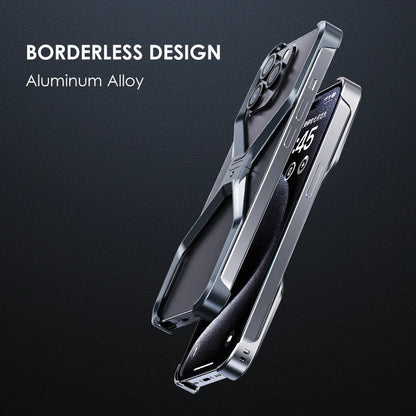 Luxury Aluminum Rimless Phone Case For iPhone