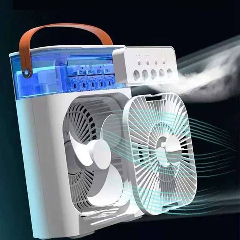 "CoolWave Mini Air Cooler: Compact Comfort, Anytime, Anywhere!"